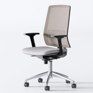 NICEA con brazos regulables en altura color NEGRO