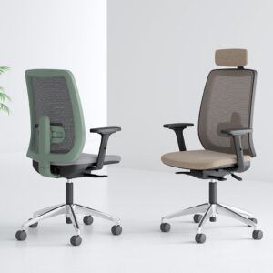 ODESA M con brazos regulables en altura color NEGRO