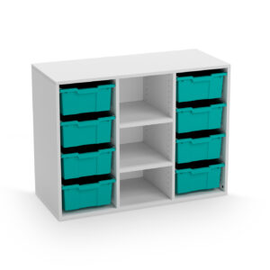 LUCY  ARMARIO ESCOLAR CON CUBETAS Y ESTANTES